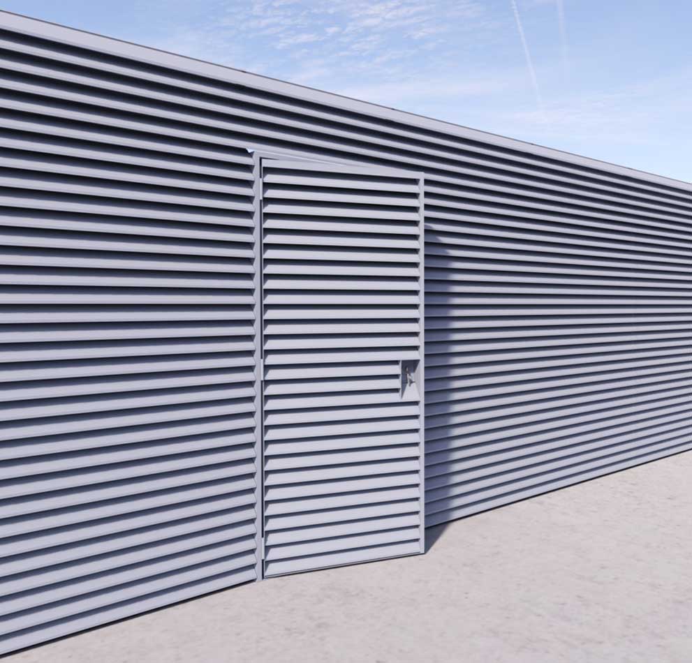 Aluminium Louvred Doors BD075-SLHO