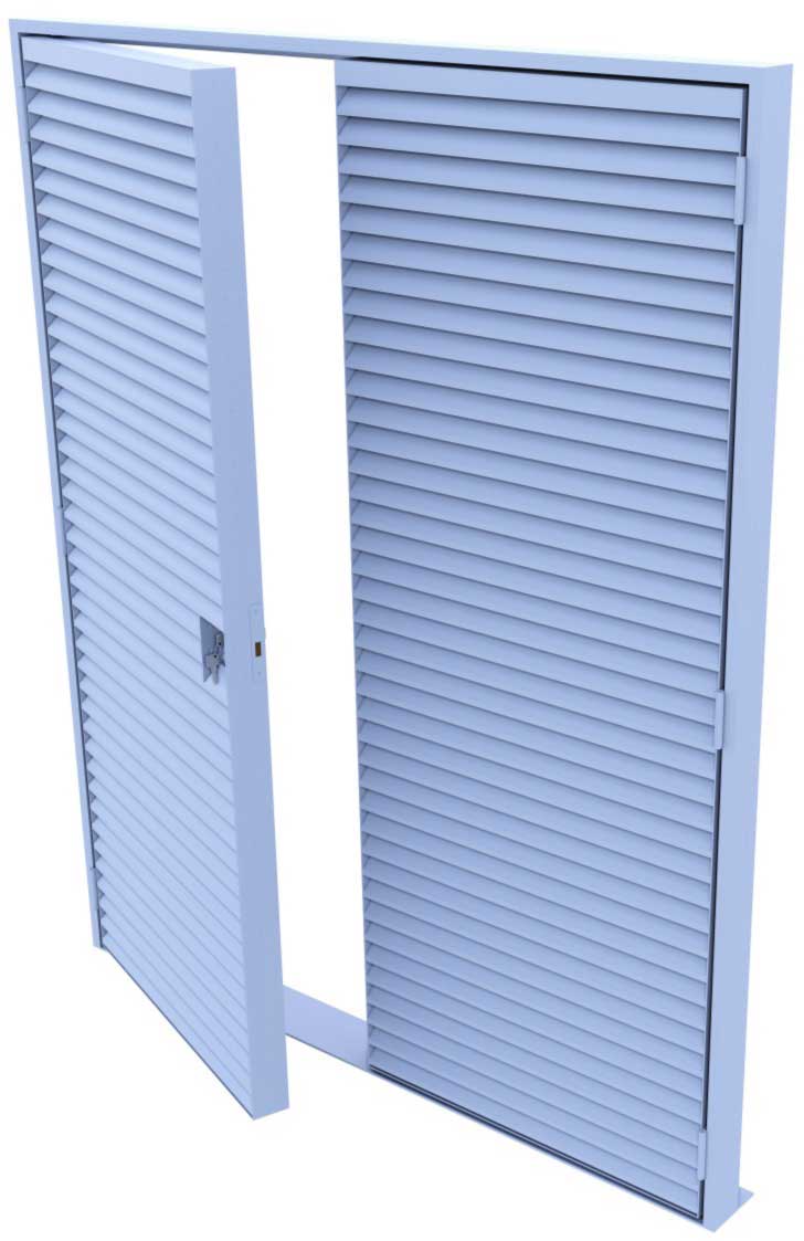 Aluminium Louvred Doors - DLHO