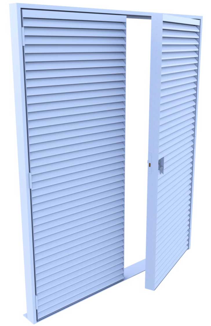 Aluminium Louvred Doors - DRHO