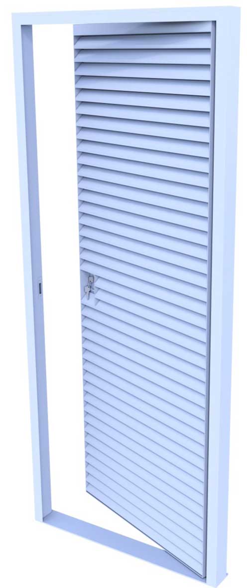 Aluminium Louvred Doors - SRHI
